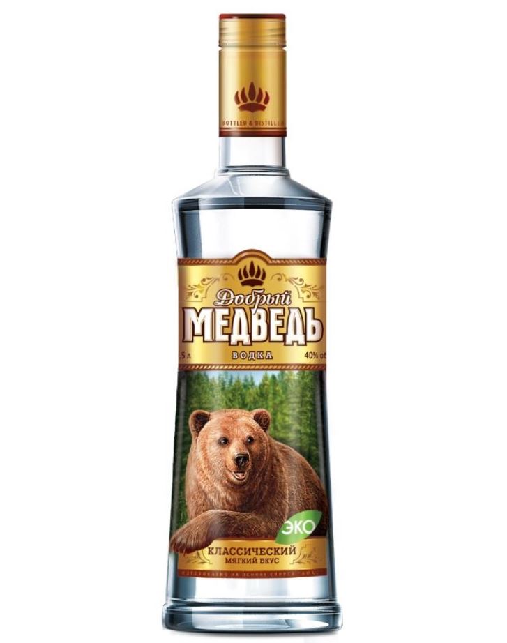 Водка Добрый медведь — логотип
