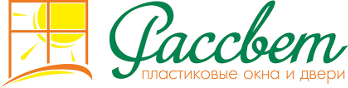 Завод пластиковых окон Рассвет — логотип